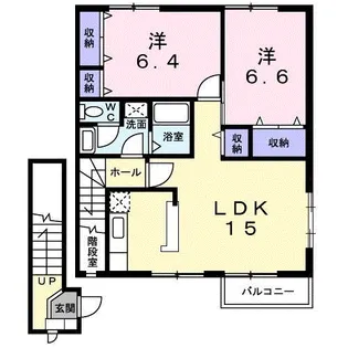 アルカディアC【2階】の間取り