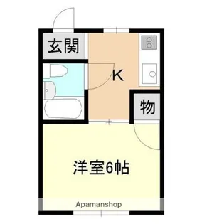 メグミハイツ【203号室】の間取り