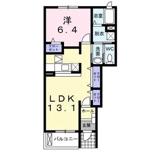 パサージュ B【1階】の間取り