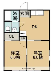 けやき台ハイツ【102号室】の間取り