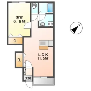 HEADLEY GRANGE【1階】の間取り