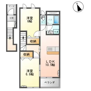モンシェリー【2階】の間取り