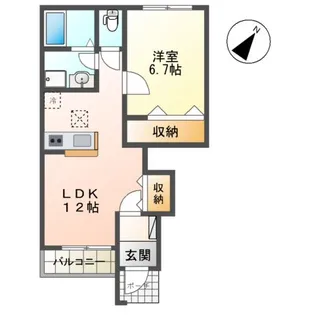 GREEN CALMⅥ【1階】の間取り