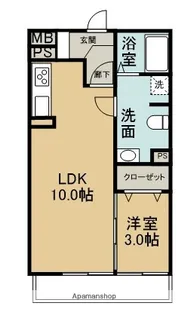 クレールⅣ【1階】の間取り