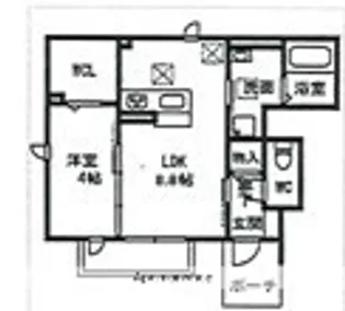 グラシューズ【1階】の間取り