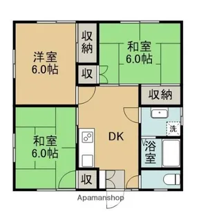 メゾン戸頭 1号棟【103号室】の間取り