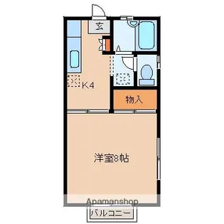 ラフォーレ竜ヶ崎A棟【201号室】の間取り