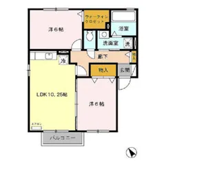 カサベルデ A【2階】の間取り