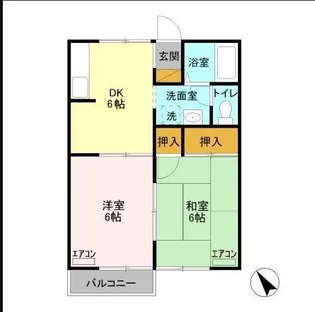 シェリールアタゴ ⅡⅢ【3203号室】の間取り