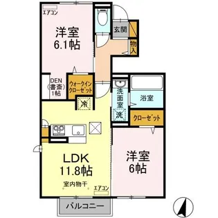 ETUPIRKA(エトピリカ)【1階】の間取り