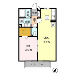 メゾン・リル・リッシュ【1階】の間取り