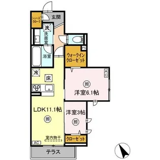 MIRAI’S【1階】の間取り