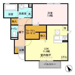 OWEN STANLEY(オーエンスタンレー) A【1階】の間取り