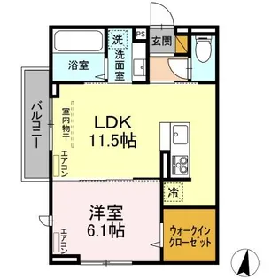FOREST B【2階】の間取り