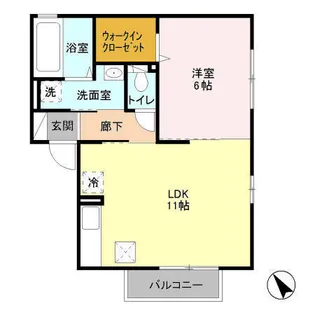 サウスコートⅡ【1階】の間取り