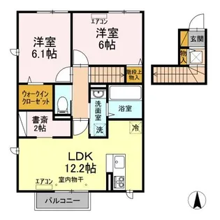 SOAVINO(ソアヴィーノ) A【2階】の間取り