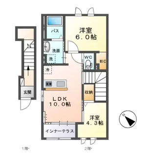 エトワール【2階】の間取り