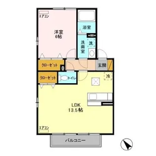 アプローズスクエアABCD【C102号室】の間取り