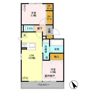 メゾン・ド・ファミーユ【2階】の間取り