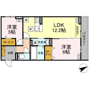 E’CLAT(エクラ)【1階】の間取り