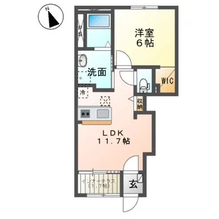 T.K.LIFE【1階】の間取り
