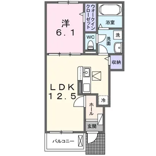 パークヒルズ利根六番館【1階】の間取り