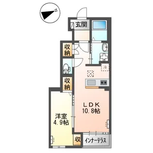 NIRVANAⅢ取手(ナバーナスリートリデ)【1階】の間取り