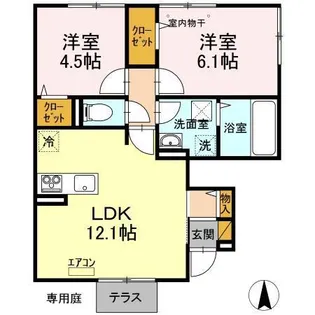 LENCOIS (レンソイス)【1階】の間取り