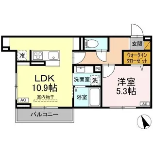 セレウィータ栄町【2階】の間取り