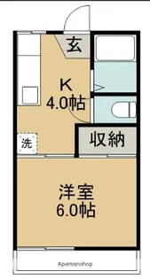 フォーブル出し山D【202号室】の間取り