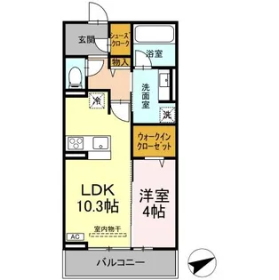 CE IL SOLE(チェ イル ソーレ)【2階】の間取り