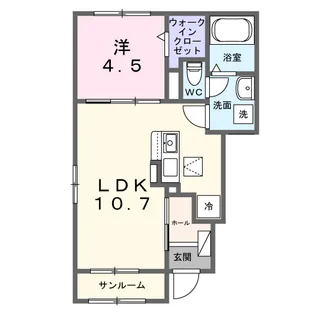 カルム【1階】の間取り