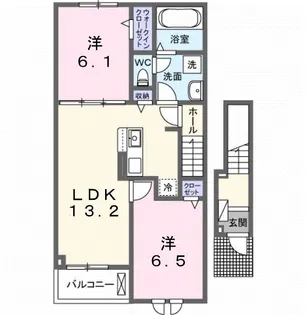 カルム【2階】の間取り