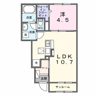 カルム【1階】の間取り