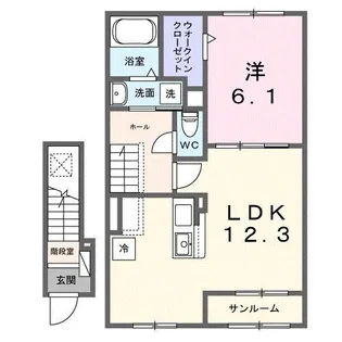 カルム【2階】の間取り