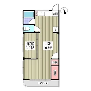 大栄コーポ【301号室】の間取り