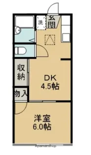 トータスハイツA棟【1階】の間取り