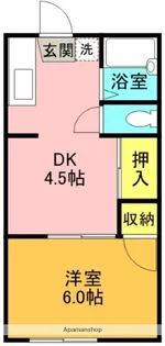 トータスハイツA棟【2階】の間取り