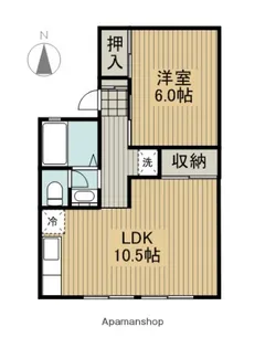 ガーデンヒルズ【102号室】の間取り