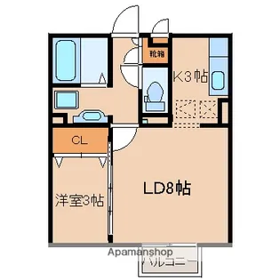 レセンテ百合ヶ丘【2階】の間取り