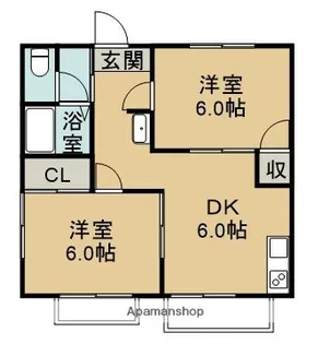ジョイステージ【203号室】の間取り