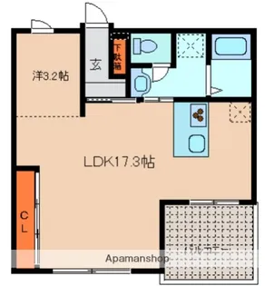 NOBBY ARK【303号室】の間取り