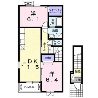 フィオーレ【2階】の間取り