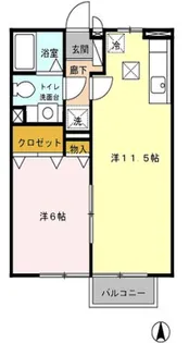 メゾン ユウ【1階】の間取り