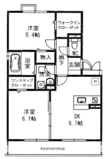 ローズガーデンA棟【2階】の間取り