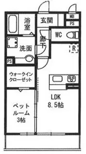 BRIGHT ONE【1階】の間取り