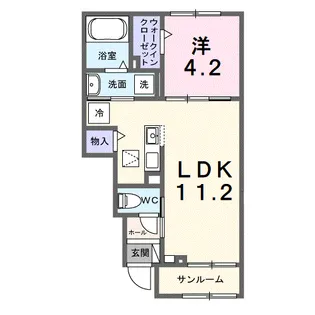 ツリーベルヒルズ【1階】の間取り