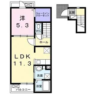 ボヌール・アイ【2階】の間取り