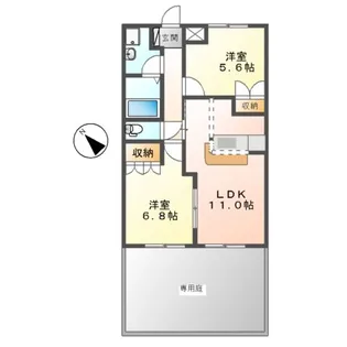 フレンドハウス【1階】の間取り