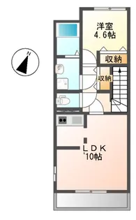 ガーデンシティ B【2階】の間取り